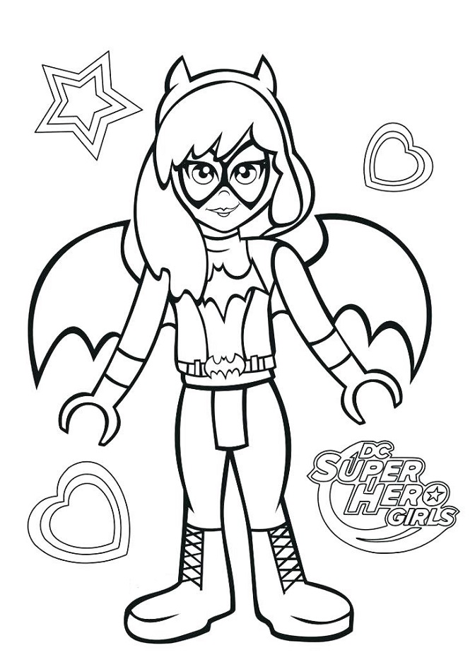 Batgirl Coloring Page - Free Printable Coloring Pages for Kids