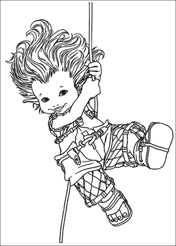 Betameche Swinging Coloring Page - Free Printable Coloring Pages for Kids