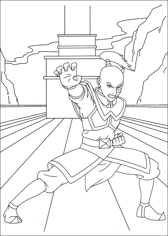 Angry Prince Zuko Coloring Page - Free Printable Coloring Pages for Kids