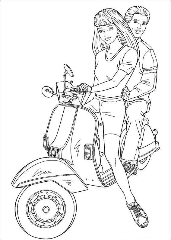 Download Barbie With Ken Coloring Page - Free Printable Coloring ...