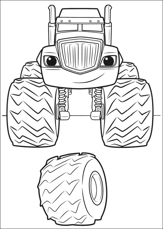 Crusher And A Wheel Coloring Page - Free Printable Coloring Pages for Kids