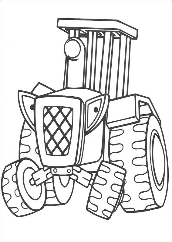 Travis From Bob The Builder Coloring Page - Free Printable Coloring