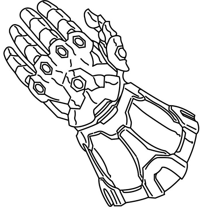 Infinity Gauntlet Coloring Page - Free Printable Coloring  