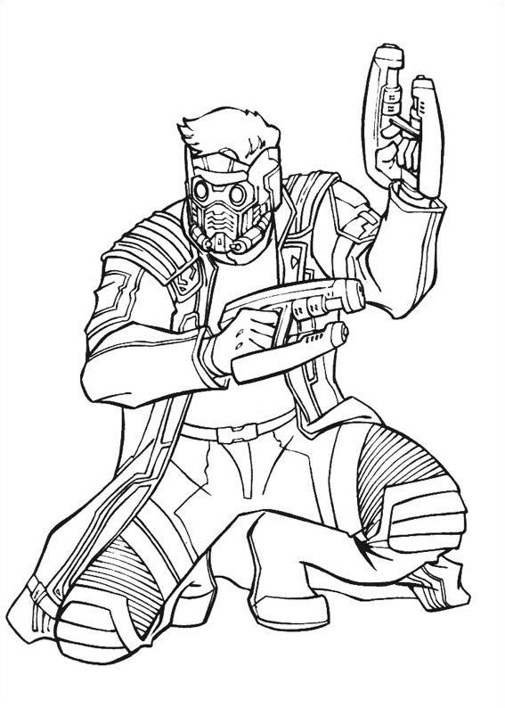 Star Lord Coloring Page - Free Printable Coloring Pages for Kids