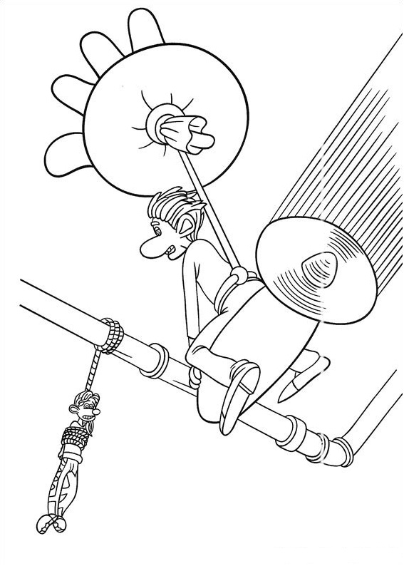 Roddy Flying Coloring Page - Free Printable Coloring Pages for Kids