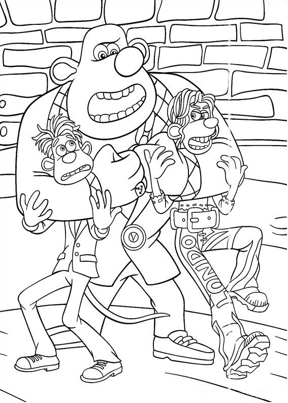 Whitey, Roddy And Rita Coloring Page - Free Printable Coloring Pages