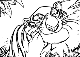 the jungle book tiger coloring page  free printable