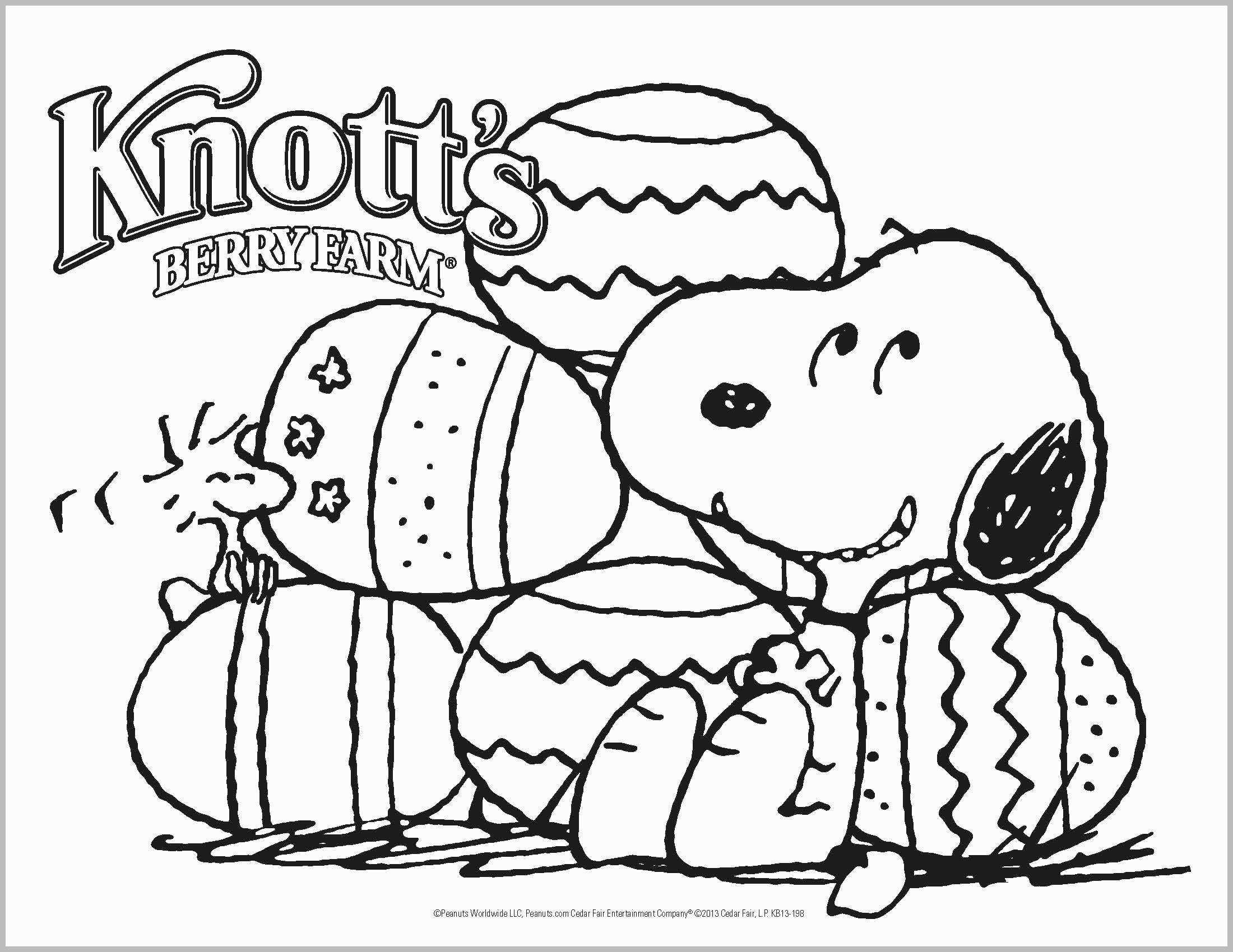 Snoopy And Easter Eggs Coloring Page - Free Printable Coloring Pages