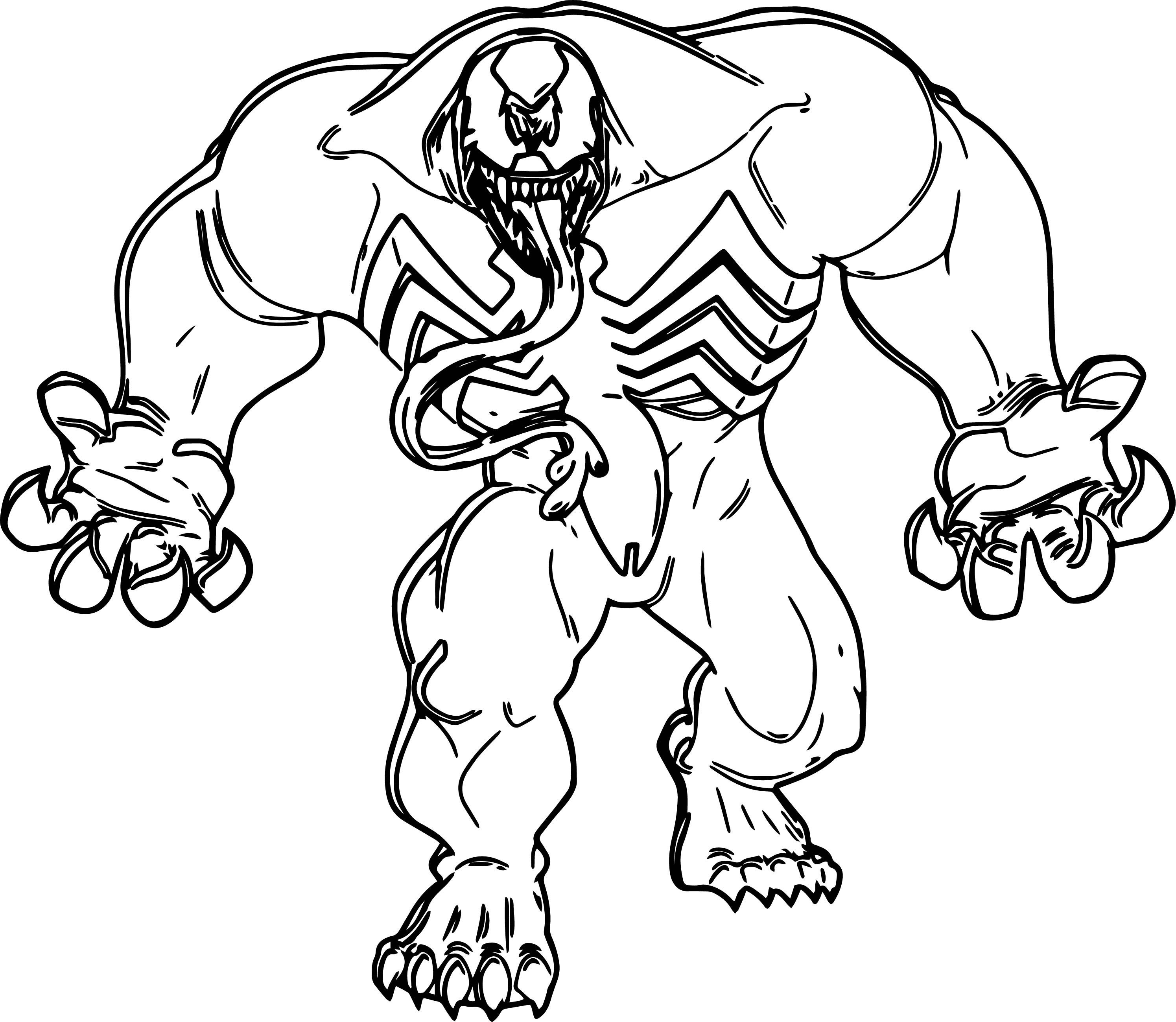Monster Venom Coloring Page Free Printable Coloring Pages for Kids