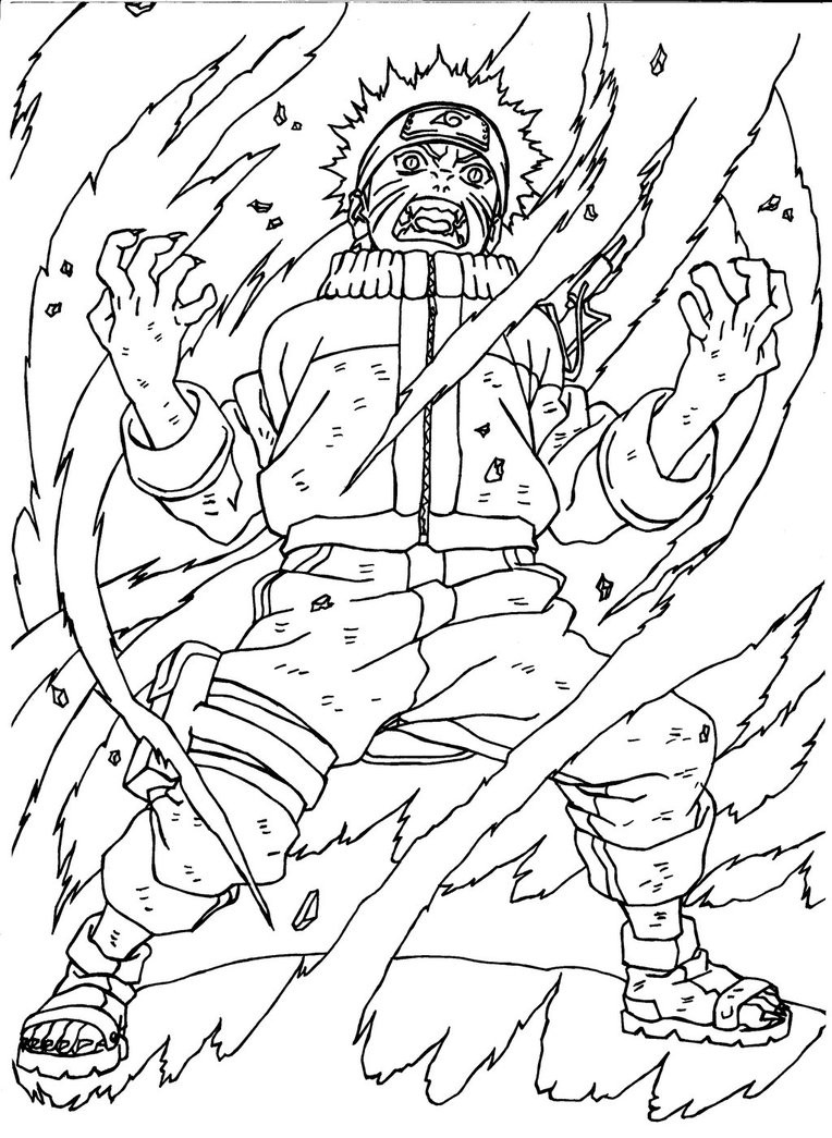 Download Naruto Get Angry Coloring Page - Free Printable Coloring Pages for Kids