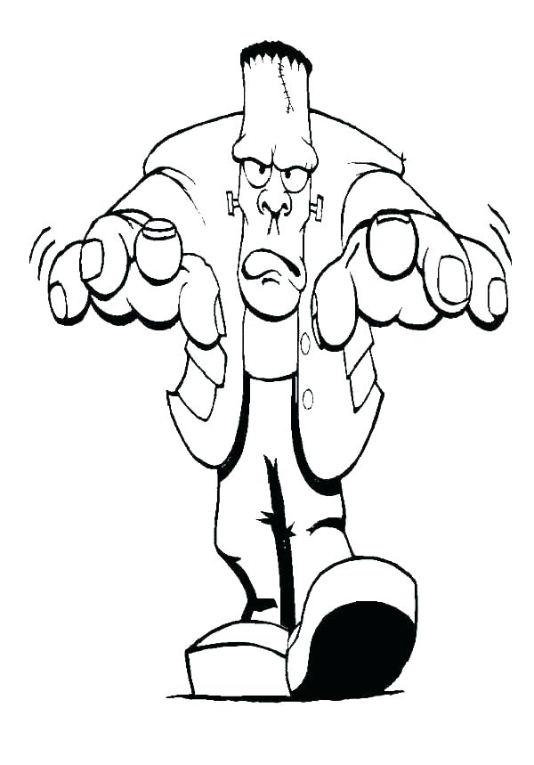 Walking Frankenstein Coloring Page Free Printable Coloring Pages for Kids