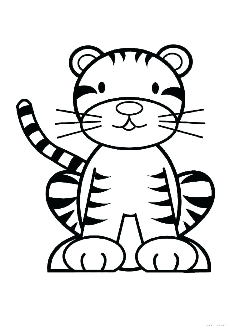 Download Cute Tiger Coloring Page - Free Printable Coloring Pages ...