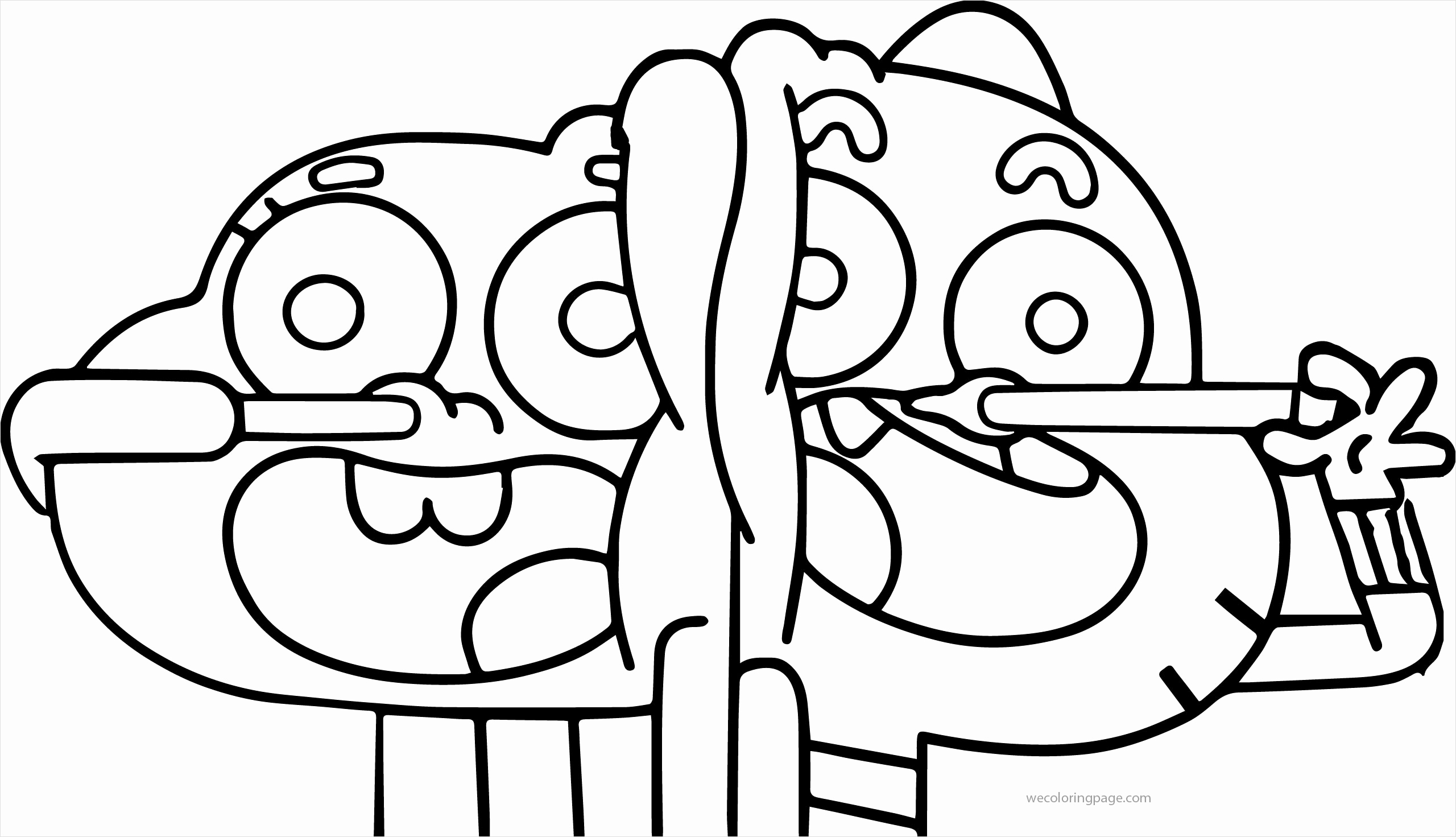 Funny Gumball And Darwin Coloring Page - Free Printable Coloring Pages