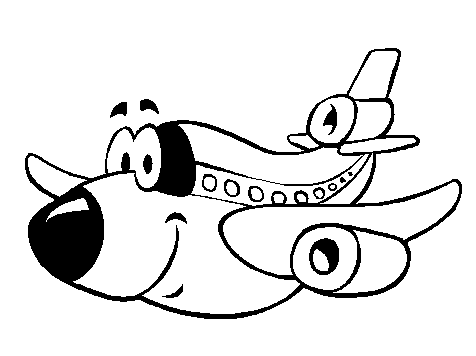 Download Happy Airplane Coloring Page - Free Printable Coloring ...