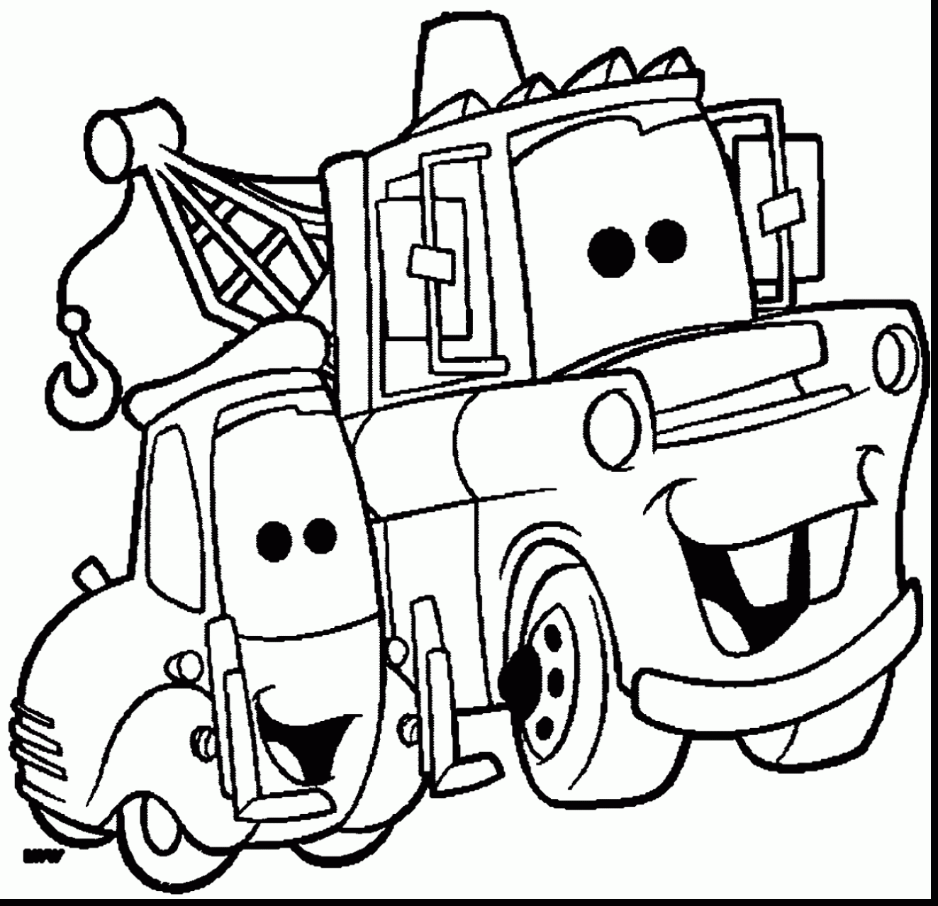 Download Guido And Matter Smiling Coloring Page - Free Printable Coloring Pages for Kids