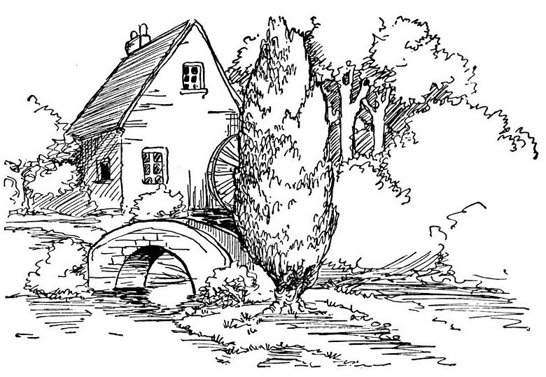 Small Beautiful House Coloring Page - Free Printable Coloring Pages for