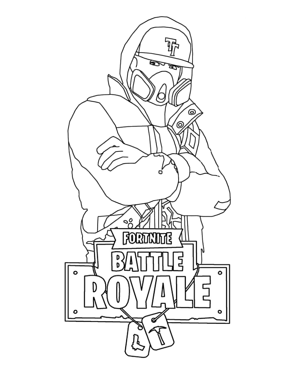 Abstrakt Fortnite Coloring Page - Free Printable Coloring Pages for Kids