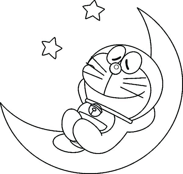 Download Doraemon Sleeping Coloring Page - Free Printable Coloring ...