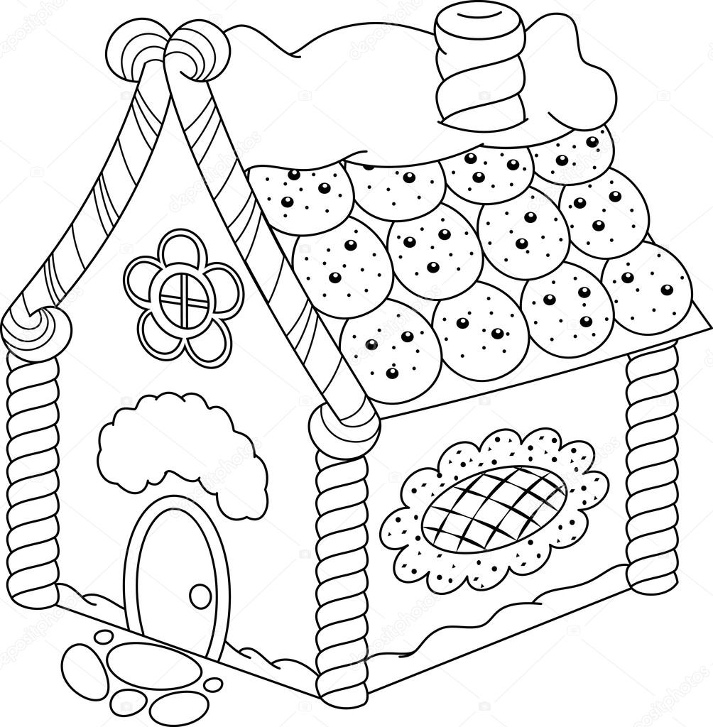 Download Candy House For Christmas Coloring Page - Free Printable ...