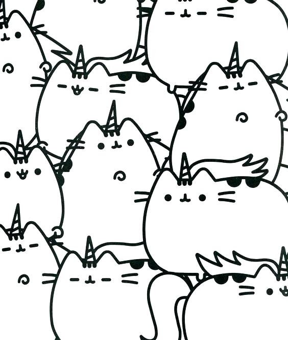 Pusheen The Unicorn Coloring Page - Free Printable ...