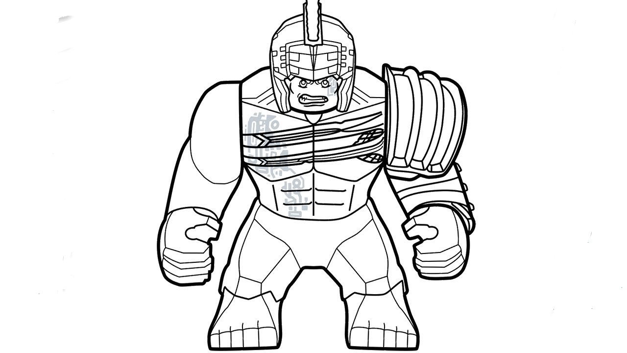 Lego Hulk The Gladiator Coloring Page - Free Printable Coloring Pages