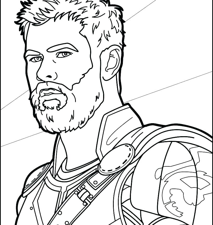 Thor In Thor Ragnarok Coloring Page Free Printable