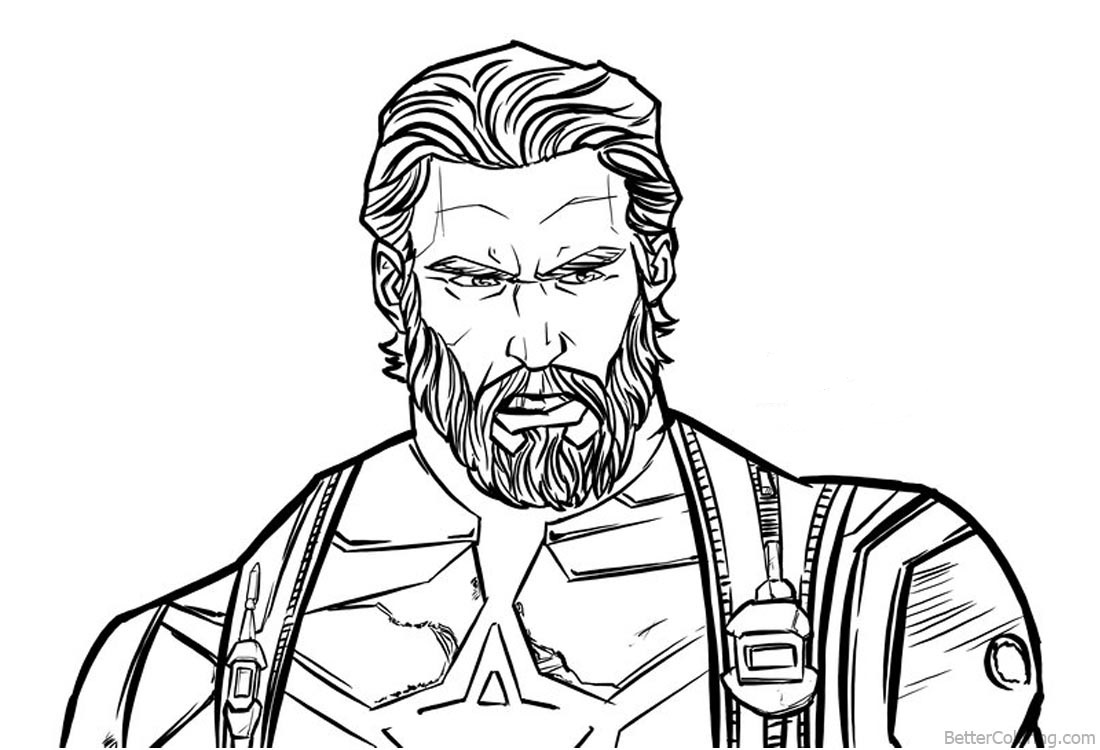 Awesome Captain America Coloring Page - Free Printable ...