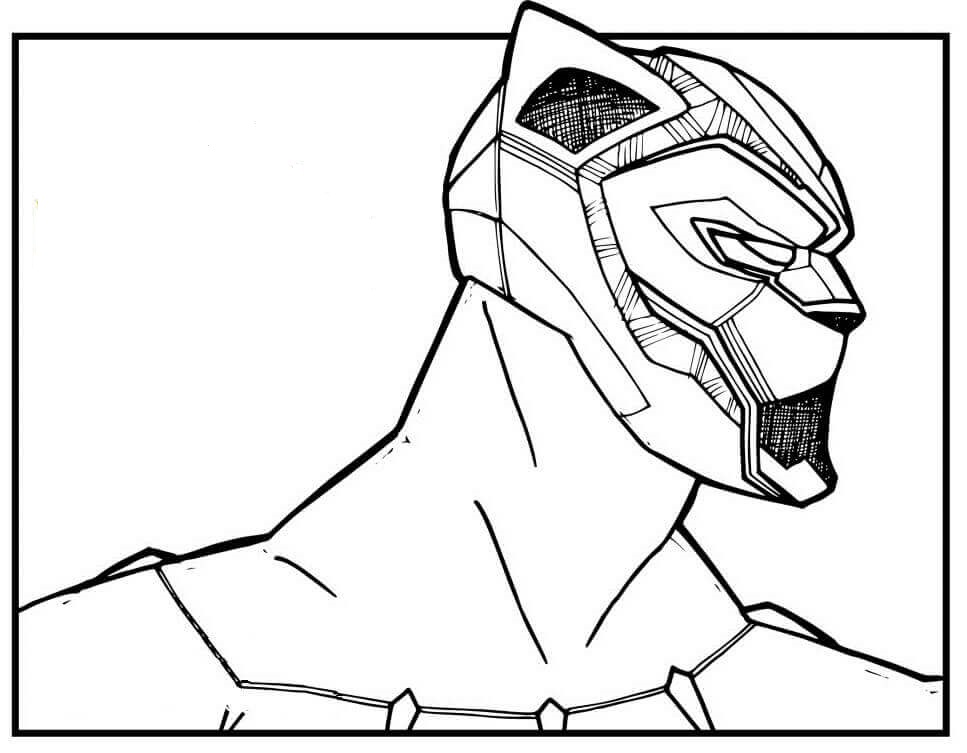 Cool Black Panther Coloring Page  Free Printable Coloring Pages for Kids