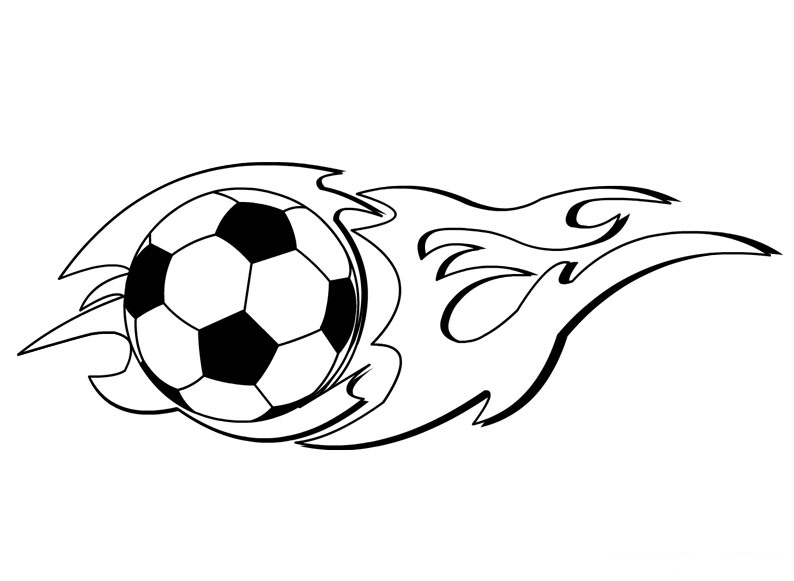 Download The Ball Is On Fire Coloring Page - Free Printable ...