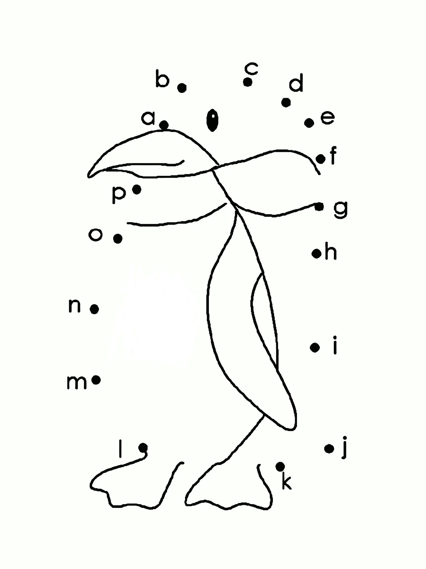 Penguin Dot To Dots Coloring Page - Free Printable Coloring Pages for Kids