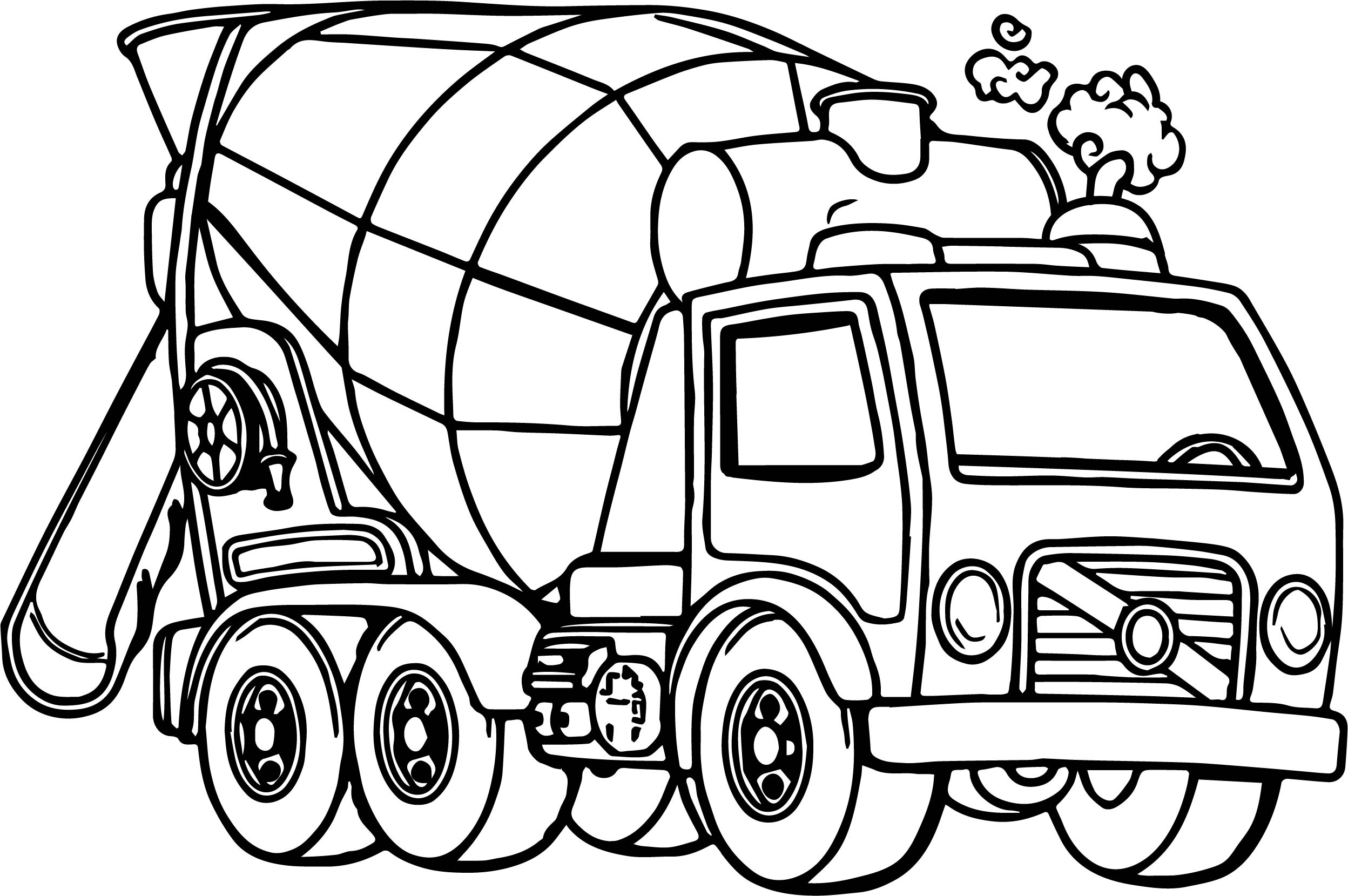 Cement Mixer Truck Coloring Page Free Printable Coloring Pages For Kids