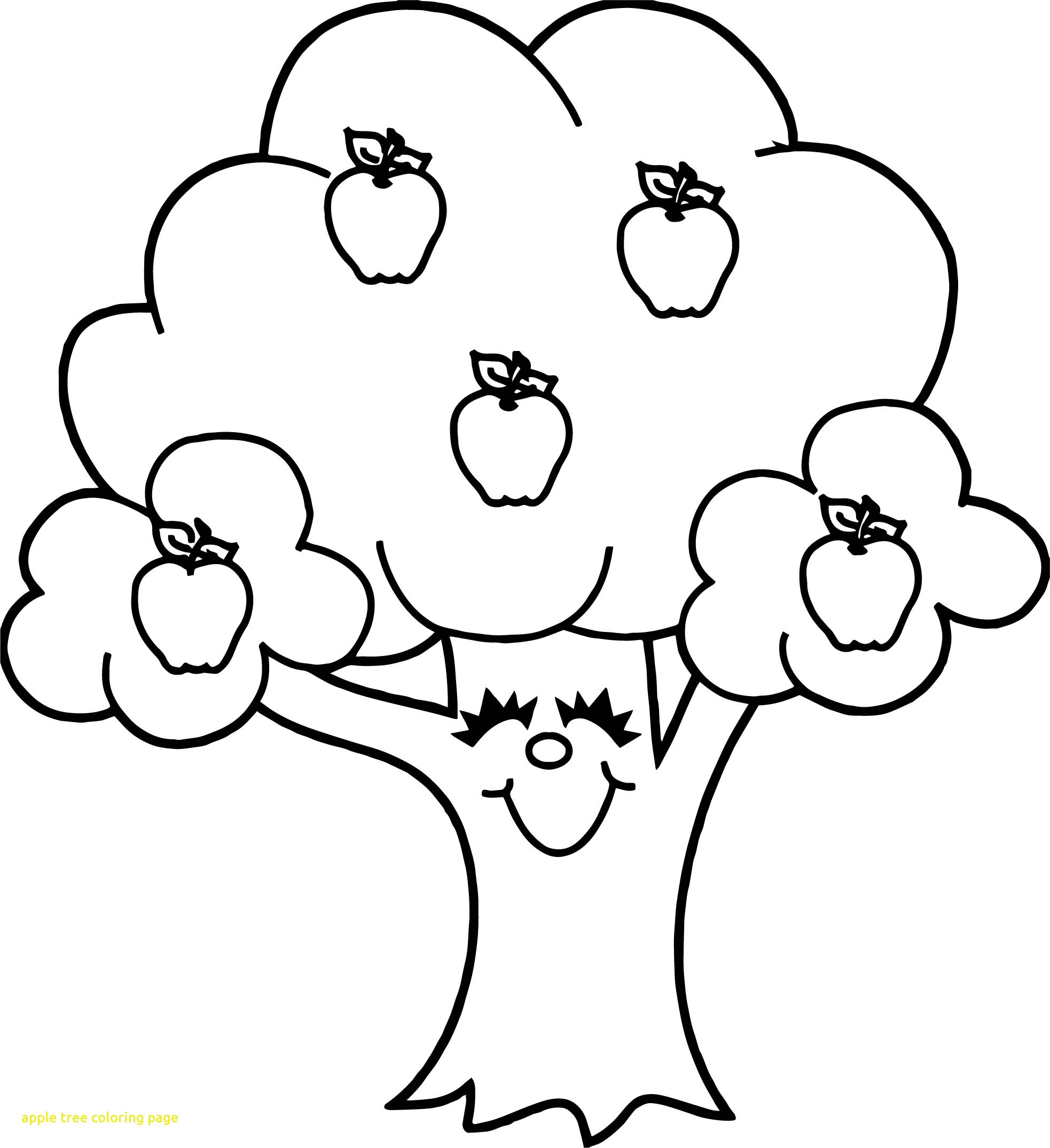 Cute Apple Tree Coloring Page Free Printable Coloring Pages For Kids