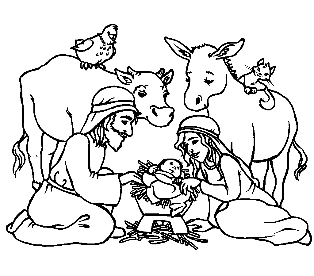 Jesus Was Born Coloring Page Free Printable Coloring Pages for Kids