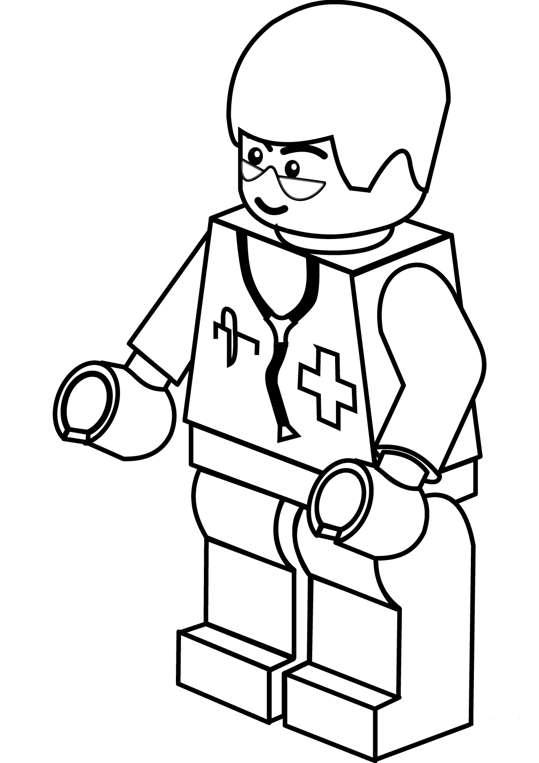 Lego Doctor Coloring Page - Free Printable Coloring Pages for Kids