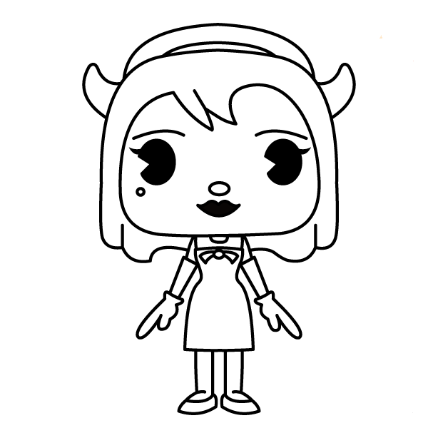 alice angel from bendy and the ink machine coloring pages alice angel from bendy and the ink machine coloring pages