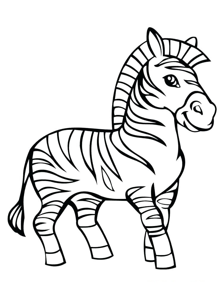 Zebra Coloring Page