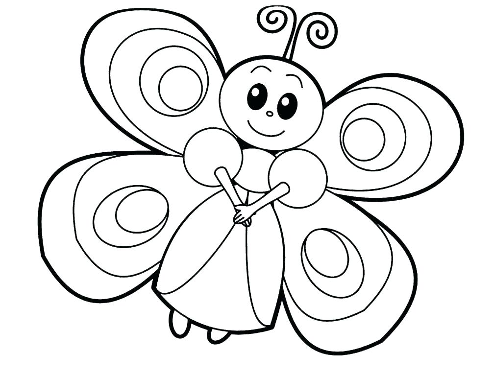 Fairy Butterfly Coloring Page - Free Printable Coloring Pages for Kids