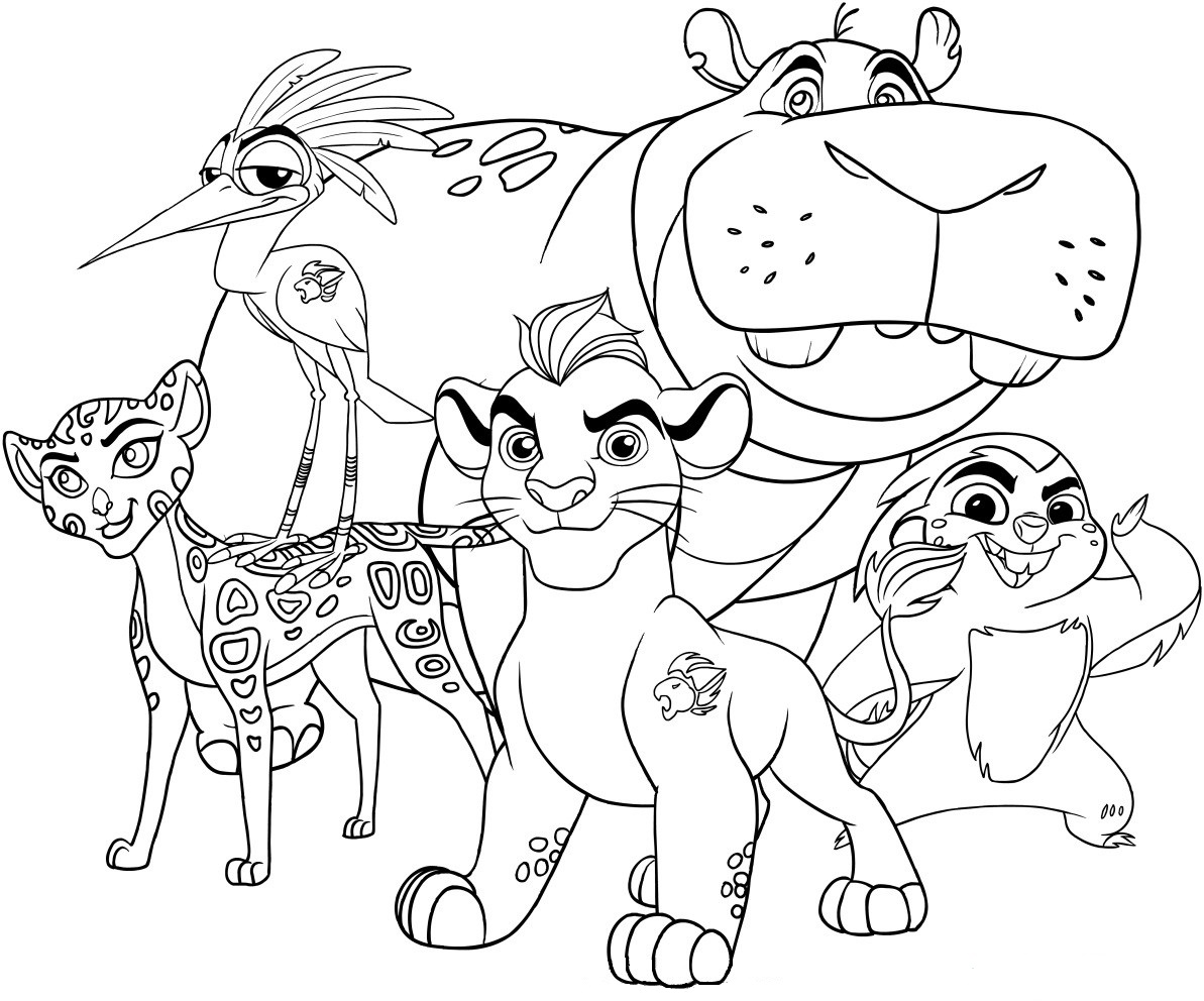 Coloring Pages Of Lion Guard The Lion Guard Coloring Page Free Printable Coloring