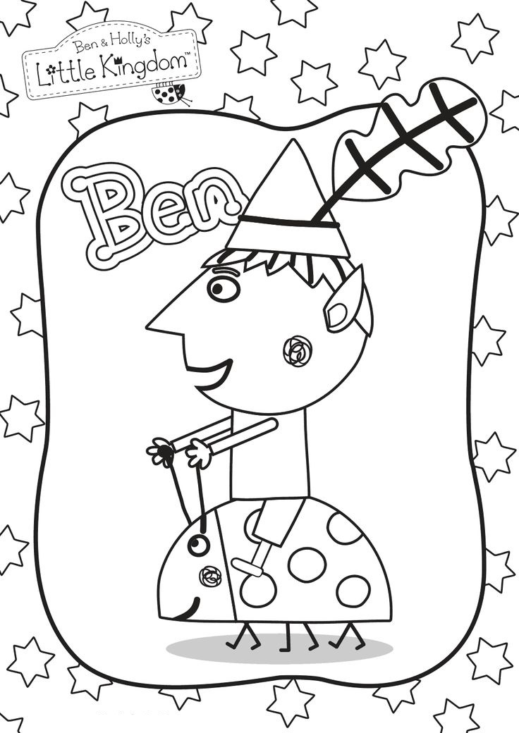 Ben Riding Gaston Coloring Page - Free Printable Coloring Pages for Kids