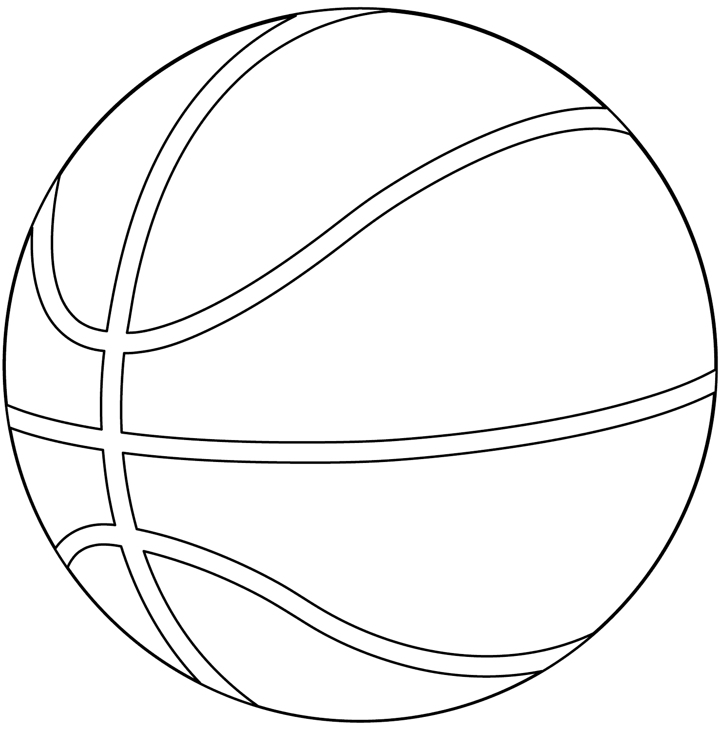 Basketball Ball Coloring Page Free Printable Coloring Pages for Kids