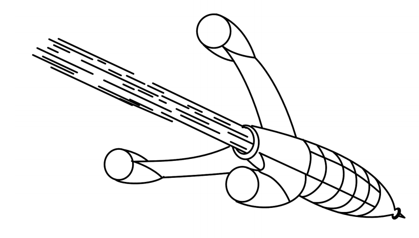 Rocket Flying Coloring Page - Free Printable Coloring Pages for Kids