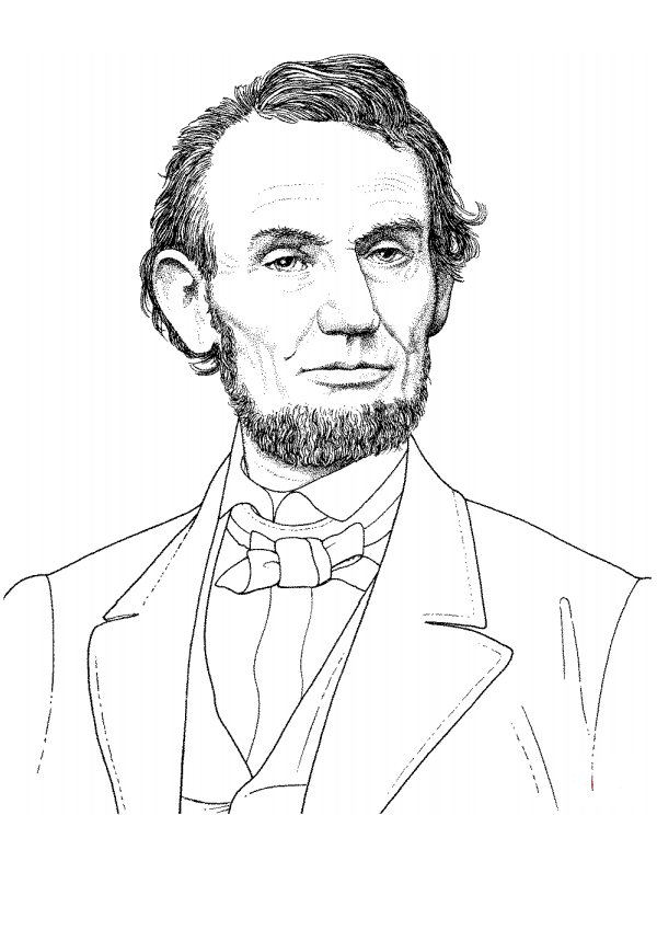 President Abraham Lincoln Coloring Page Free Printable Coloring Pages