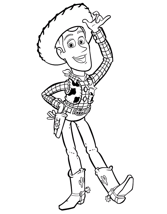 Happy Woody Coloring Page Free Printable Coloring Pages for Kids