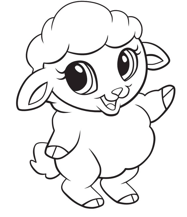 Lamb Chop Pages Coloring Pages