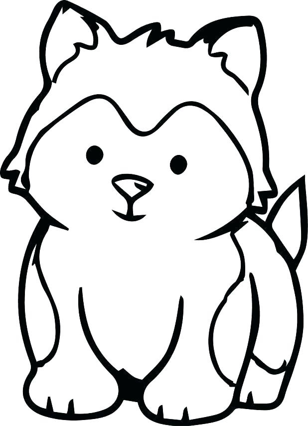 Husky Puppy Coloring Page Free Printable Coloring Pages