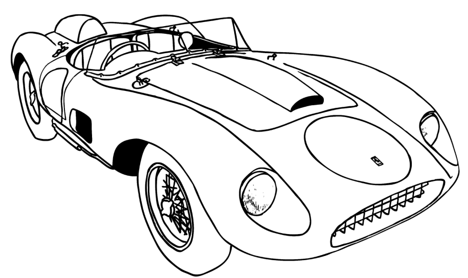 Download Ferrari 625 TRC Spyder Coloring Page - Free Printable Coloring Pages for Kids