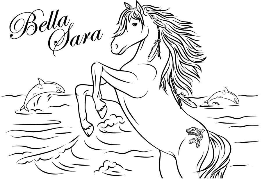 Bella From Unicorn Coloring Page - Free Printable Coloring Pages for Kids