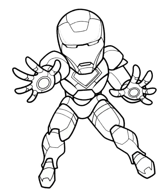 Download Small Iron Man Coloring Page - Free Printable Coloring Pages for Kids
