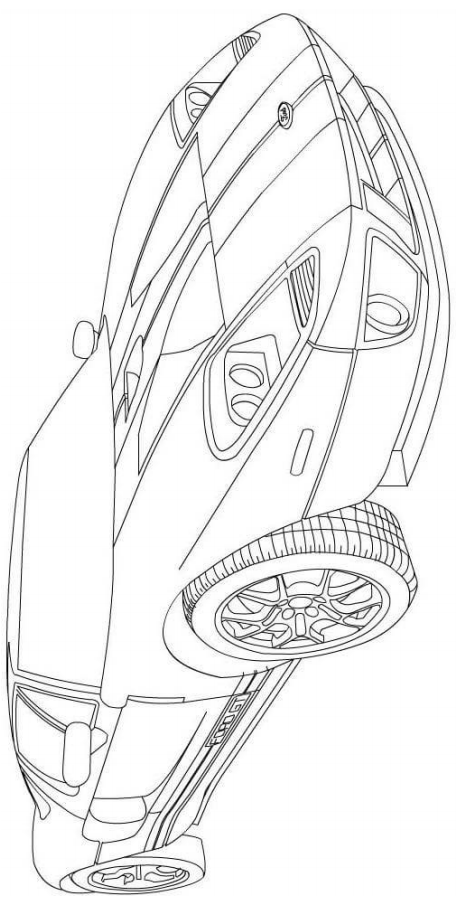2006 Ford GT Coloring Page - Free Printable Coloring Pages for Kids