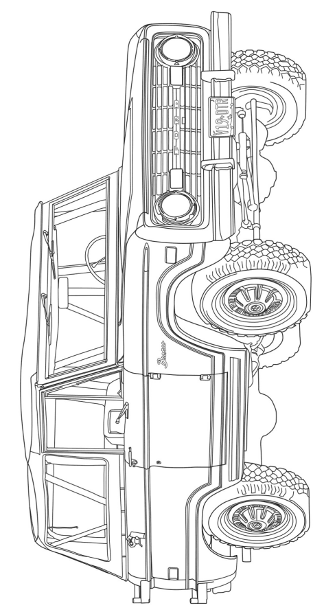 1969 Ford Bronco Coloring Page  Free Printable Coloring Pages for Kids